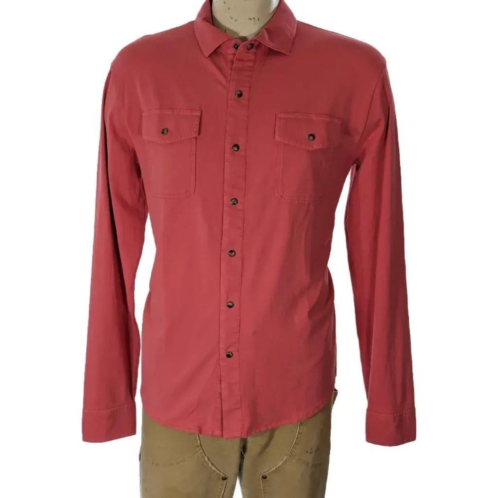 Peter Millar Crown Mens Cotton Blend Pearl Snap Button Down Shirt Sz M NWT $160
